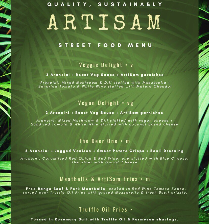 ArtiSamBespoke's tweet photo. 💥MENU ALERT💥
Grab our Balls of Goodness #thisweekend at these FABULOUS places 👉
#friday @skfoodiefriday 🍴
#saturday @foraginmarple 🍻
#sunday @HMoorMarket 🤲
Expect #handmade #arancini and #freerange meats to tantalise your tastebuds! 😋
#ballsofgoodness https://t.co/A1XGCkiQDr