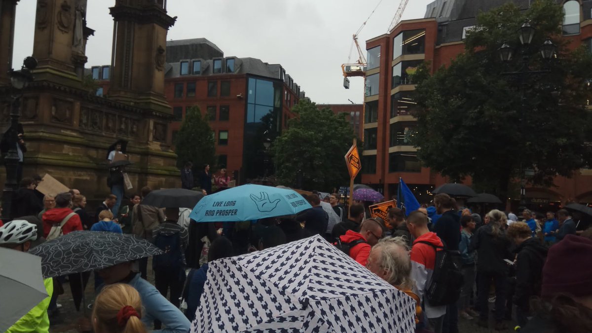 Manchester Albert Square protesting the prorogation. Fed up and angry with the situation.