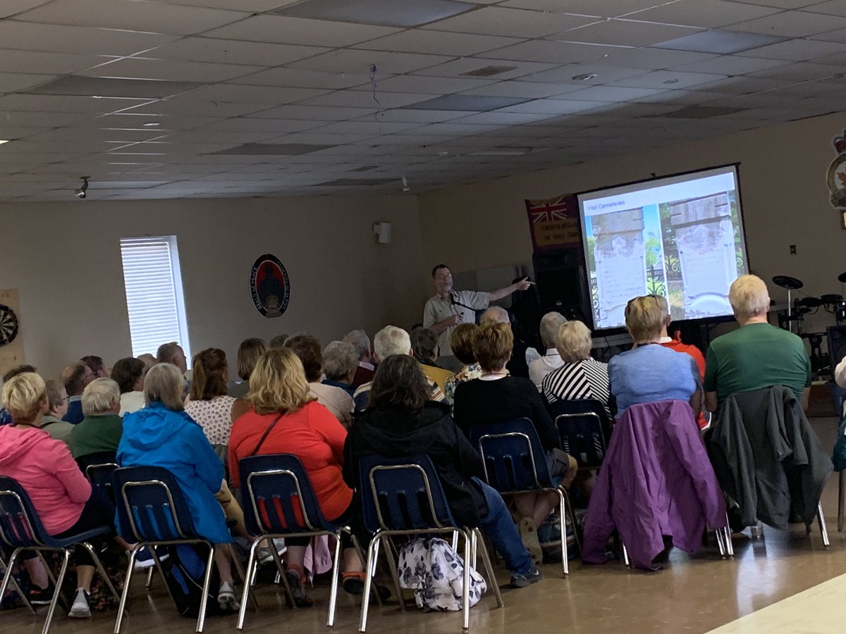 TownofPlacentia's tweet photo. Dr. David Pike is delivering an informative presentation on genealogy and where to begin. #NLIrishConnection #FindingConnections https://t.co/xAG4Zb3u1N