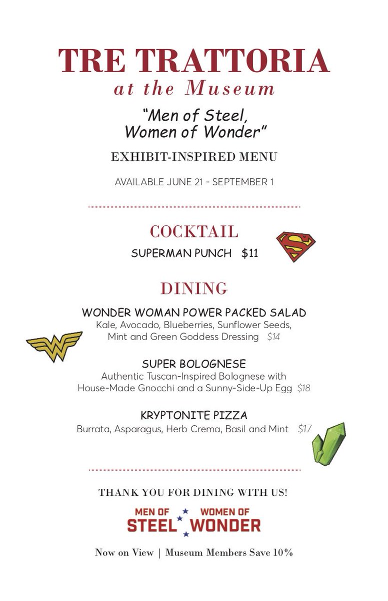 SAMAart's tweet photo. Time's running out to try the exhibition-inspired menu @tretrattoria. The menu (and the exhibition) are available through Sunday. #MOSWOW https://t.co/mLkGKx4HeN