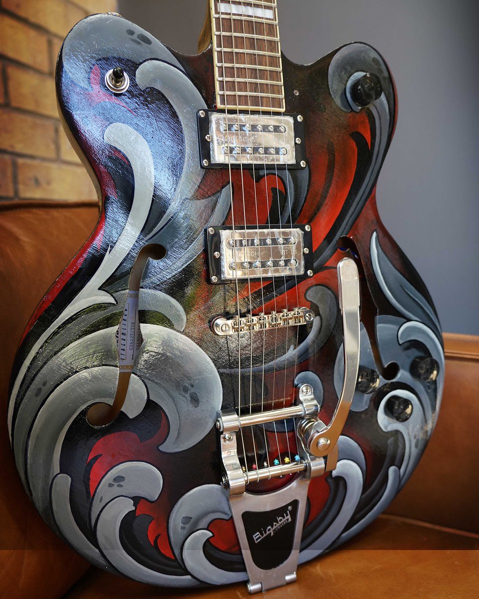 LondonTattooCon's tweet photo. Bid for 5 individually decorated @GretschGear guitars specially hand-painted by top tattoo artists, at this year’s @LondonTattooCon – and help an amazing music therapy charity, @NordoffRobbins1, at the same time. 

https://t.co/gQ2CFdPzhV

#GretschGuitars #LondonTattooConvention https://t.co/dBuVradxW9