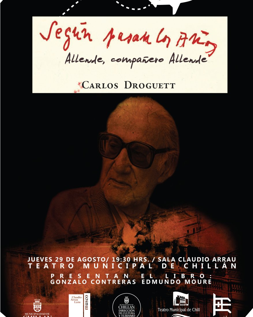 laudazavalen's tweet photo. Mañana en @teatrochillan ,en conjunto con @ArrauMuseo nos acompañará #ErickPohlhammer en la presentación del.libro de Carlos Droguett. Todos invitados a esta fiesta literaria @nosmagazine @culturas_nuble @chillanactivo @CronicaChillan @ladiscusioncl @musafonia @Canal_21tv https://t.co/xZ8JaQYXCz