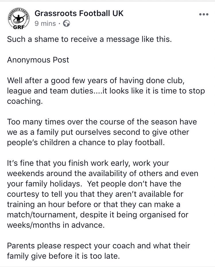 Such a shame when we receive a message like this. 👇