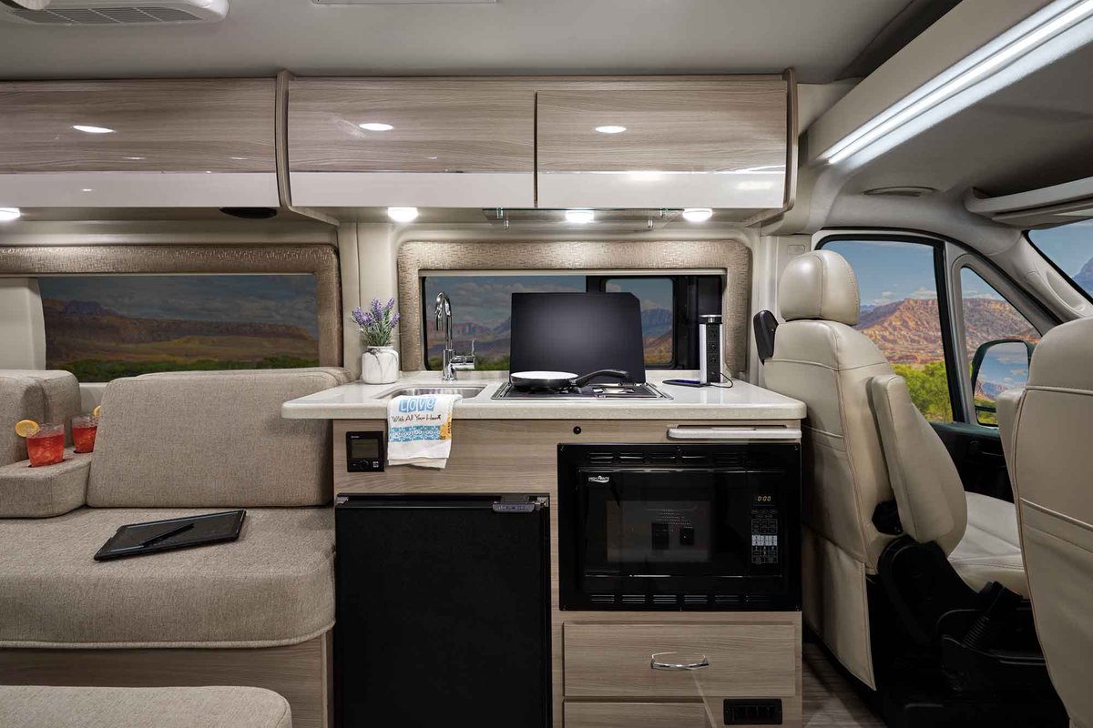 ThorMotorCoach's tweet photo. Want to host your own wine tasting? The Sequence™ 20L, a Class B campervan, is the perfect base camp. The sliding screen door allows the fresh air in and keeps the bugs out. And you'll have a refrigerator for new favorites. https://t.co/msxUMrmBEK #SequenceRV #ThorMotorCoach https://t.co/bPdM7NulwO