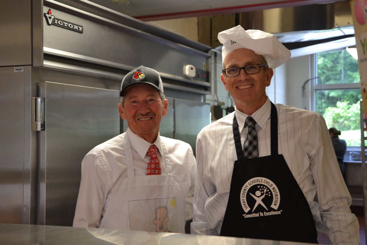 Thankful to have a Superintendent and school board members who take the time to interact with our students and get to know them. They visited classrooms today and Dr. Reeves &amp; Mr. Goings finished off their visit by serving our students lunch. #leadingbyexample #SCSed #pmespirates