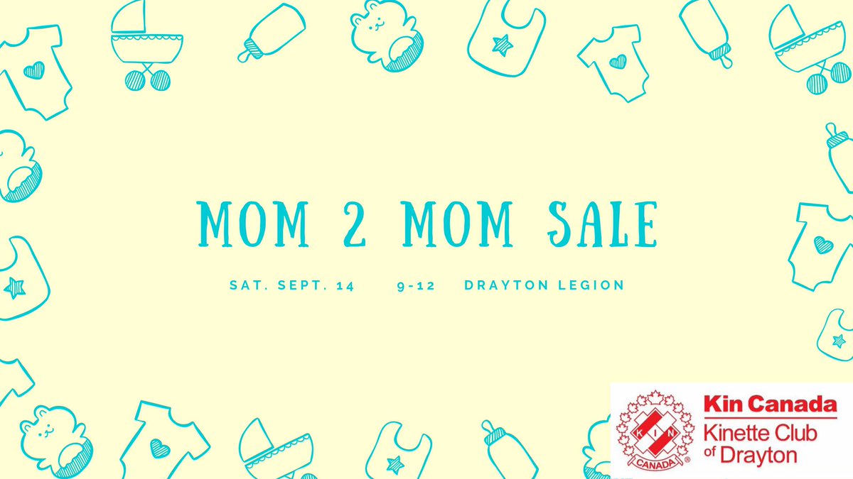 The #draytonkinettes fall #mom2mom sale is quickly approaching! Tables still available, message us today to secure your spot! 
Sept. 14th, @ the #drayton Legion! 

#draytonontario #mymapleton