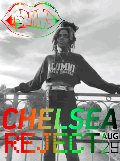 slangfestnyc's tweet photo. TOMORROW!!!!!! @ChelseaReject LIVE at @thewellbrooklyn #slangfest2019 4-10pm #bushwick #hiphop #nycevents #endofsummertodolist https://t.co/36YTBt3S2R