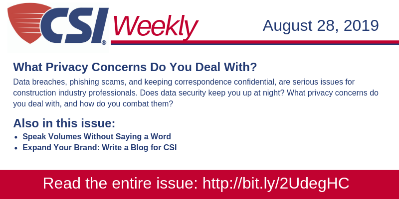 CSIConstruction's tweet photo. Having the CDT® associated with your name says a lot about you. What will employers and clients know, even before your first meeting? Read the newest issue of #CSIWeekly to find out! https://t.co/ktbQn2GgKx https://t.co/phOuya245T