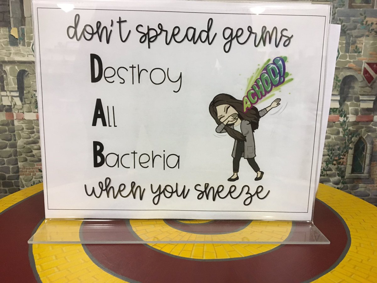 TheQuest4Books's tweet photo. A fun (and purposeful!) reminder to all our Royal Readers: Destroy All Bacteria! There really is a bitmoji for everything! https://t.co/zLrUGZY8Gi