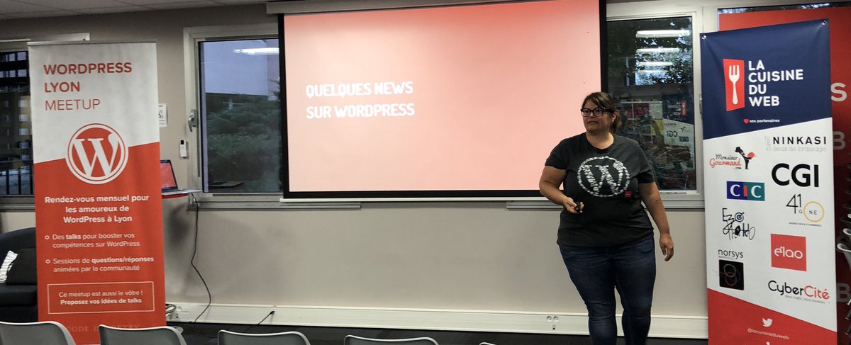 SimonBarth's tweet photo. C’est la reprise ! 1ère session de rentrée avec l’équipe #wordpress lyon dans les locaux de la @lacuisineduweb https://t.co/3HFx83az3I