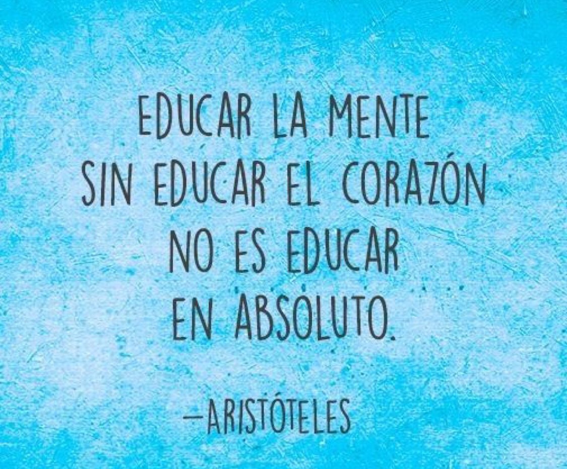 mdesrius's tweet photo. Educar la mente sin educar el corazón no es educar en absoluto- Aristóteles https://t.co/PX8pX2IO7c