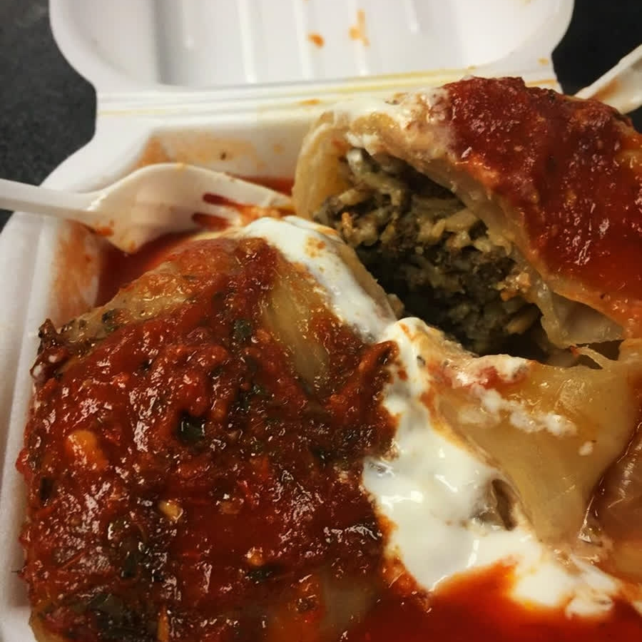 FoodtoursTO's tweet photo. Of course, #EuropeanDelight pierogies are fluffy and delicious, but their cabbage rolls are also something to behold (and be-eaten)!
#foodtoursTO #ChefScottsTO https://t.co/PnJqIHU2cE