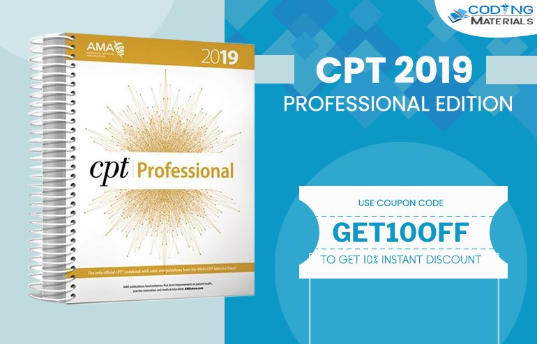 CodingMaterials's tweet image. Get updated CPT 2019 Professional Edition code book for $116 ONLY without any inconvenience. Now get an exclusive 10% OFF on all your bookings. Hurry Up, Order Now!
Link: t.ly/O0NJM
#medicalbook #medicalcode #medicalcodebook