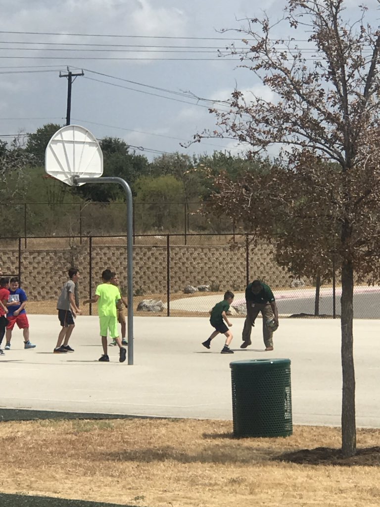 MsBurkett5th's tweet photo. Caught at recess...Mr. Massey showing off his moves! https://t.co/zbs6l7PT5i