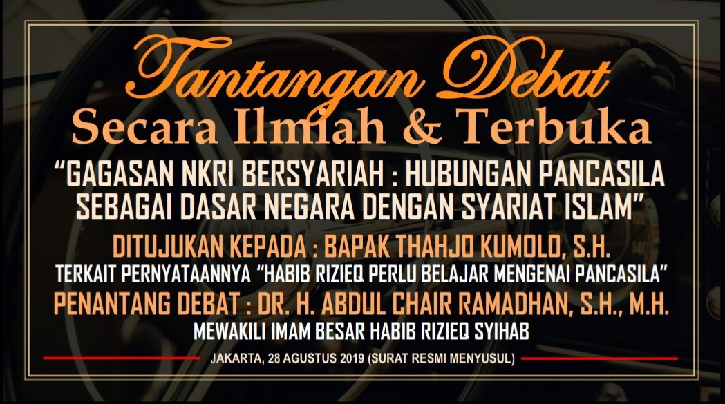 ChairRamadhan's tweet photo. Viral: Tantangan Debat Secara Ilmiah &amp; Terbuka dari Dr. H. Abdul Chair Ramadhan (Mewakili Imam Besar HRS) kepada Menteri Tjahjo Kumolo....Lihat &amp; Share Meme di bawah ini.... https://t.co/uiSsZI0dGQ
