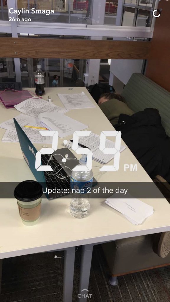 ju_blair's tweet photo. do u think the creighton library misses me as much as i miss sleeping in it? https://t.co/S8ddfYcmbk