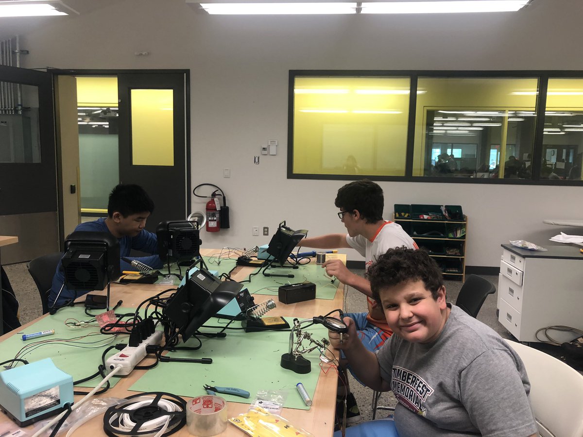 Indigeneer's tweet photo. Thank you, @SchulichENGG, for your generous sharing of space for @IndigeSTEAM to create our Indigenous #WearableTech for @Beakerhead! I’m going to learn how to sew an LED ribbon skirt! #Culture #Indigenous #STEM #STEAM https://t.co/7Jw2dVmL9W