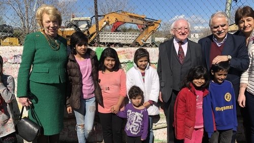 While his legacy is secured as having presided over the reunification of Ireland, President Michael Higgins is nonetheless troubled as he visits English refugees at the Ballymartin Camp, fearing that he has not done enough for those fleeing war and famine across the Irish Sea.