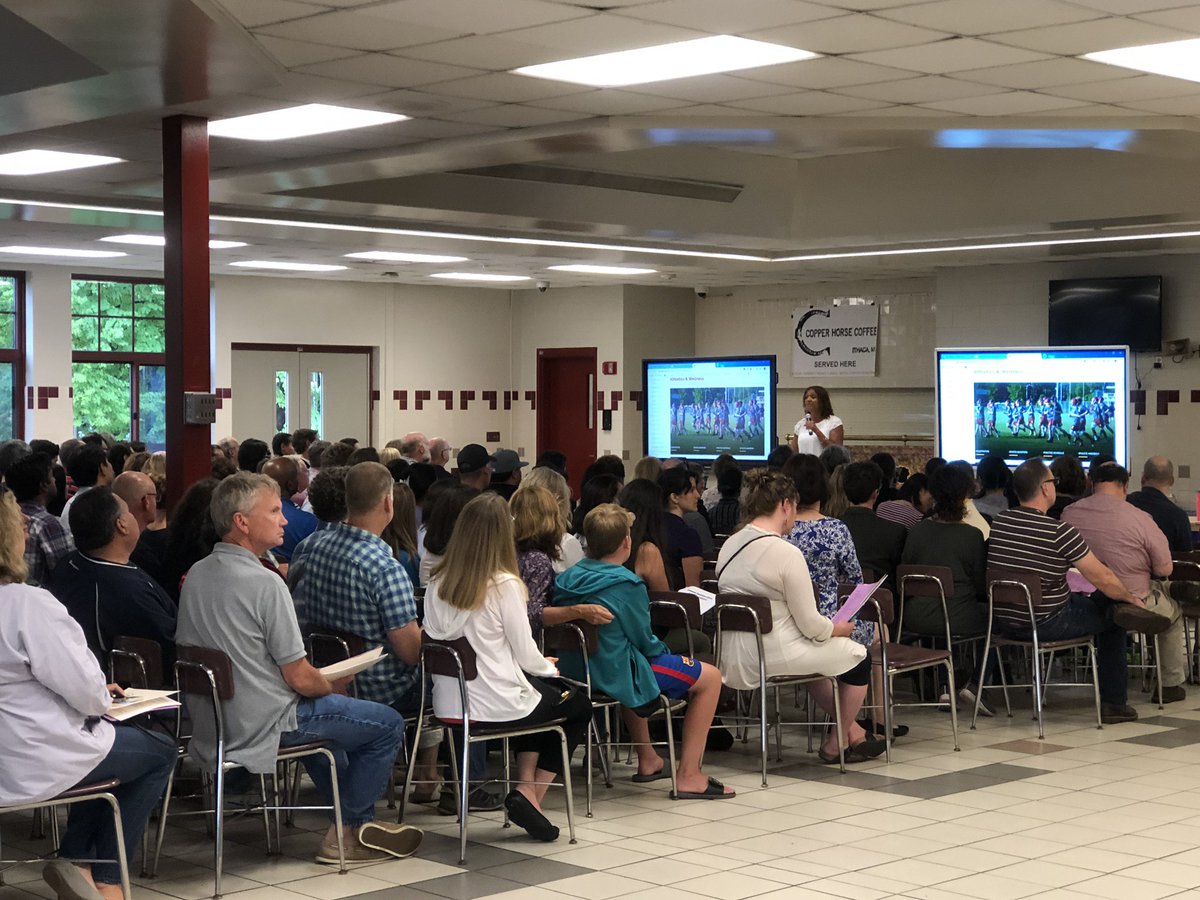 CoachValletta's tweet image. Freshman Family Night was fantastic! Can’t say enough about the work @meggienew does w/ our @IHSLINK Crew to help make our incoming 9th graders feel welcome! Also, the club fair was great—@IthacaUnified &amp;amp; Captains Council reppin’ for @AthleticsICSD! @IthacaHS_NY @IthacaNYSchools