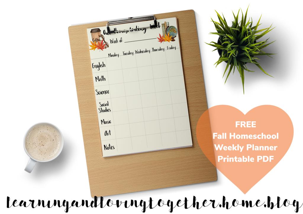 LALTBlog's tweet image. FREE Fall Weekly Homeschool Planner learningandlovingtogether.home.blog/2019/08/28/fre…