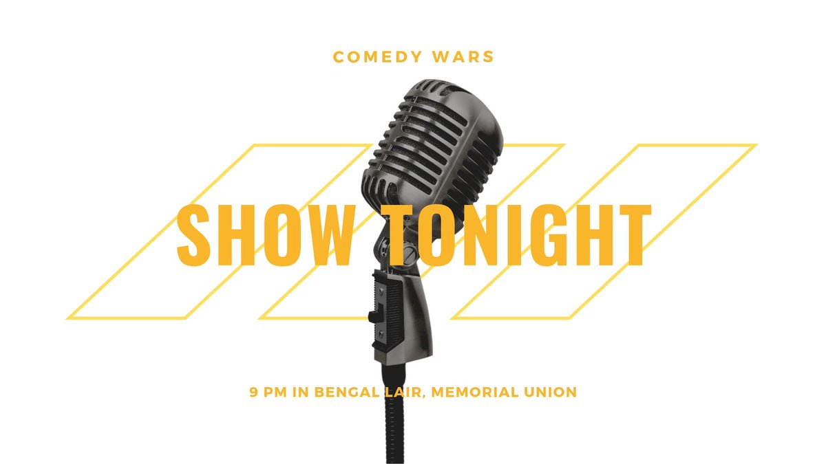 comedywars's tweet photo. IT'S WEDNESDAY!!! YOU KNOW WHAT THAT MEANS!!!!!! you come see us and so do a bunch of default people who were trying to study peacefully in memorial https://t.co/HF3hVFtfFh