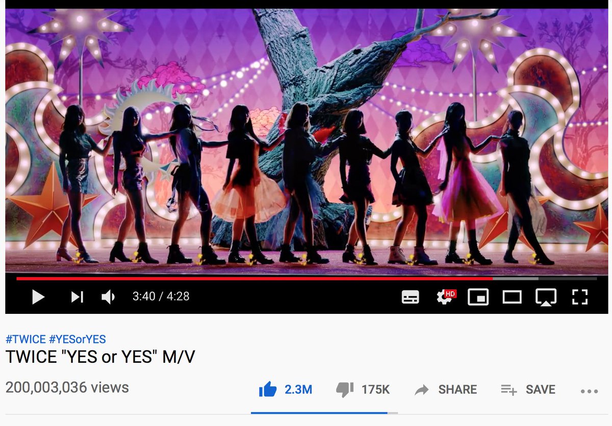 Misa ᴗ Twice Yes Or Yes Just Hit 0 Million Views On Youtube It S Twice S 9th Mv To Reach 0m Congrats Jypetwice T Co Aevlkctr2k