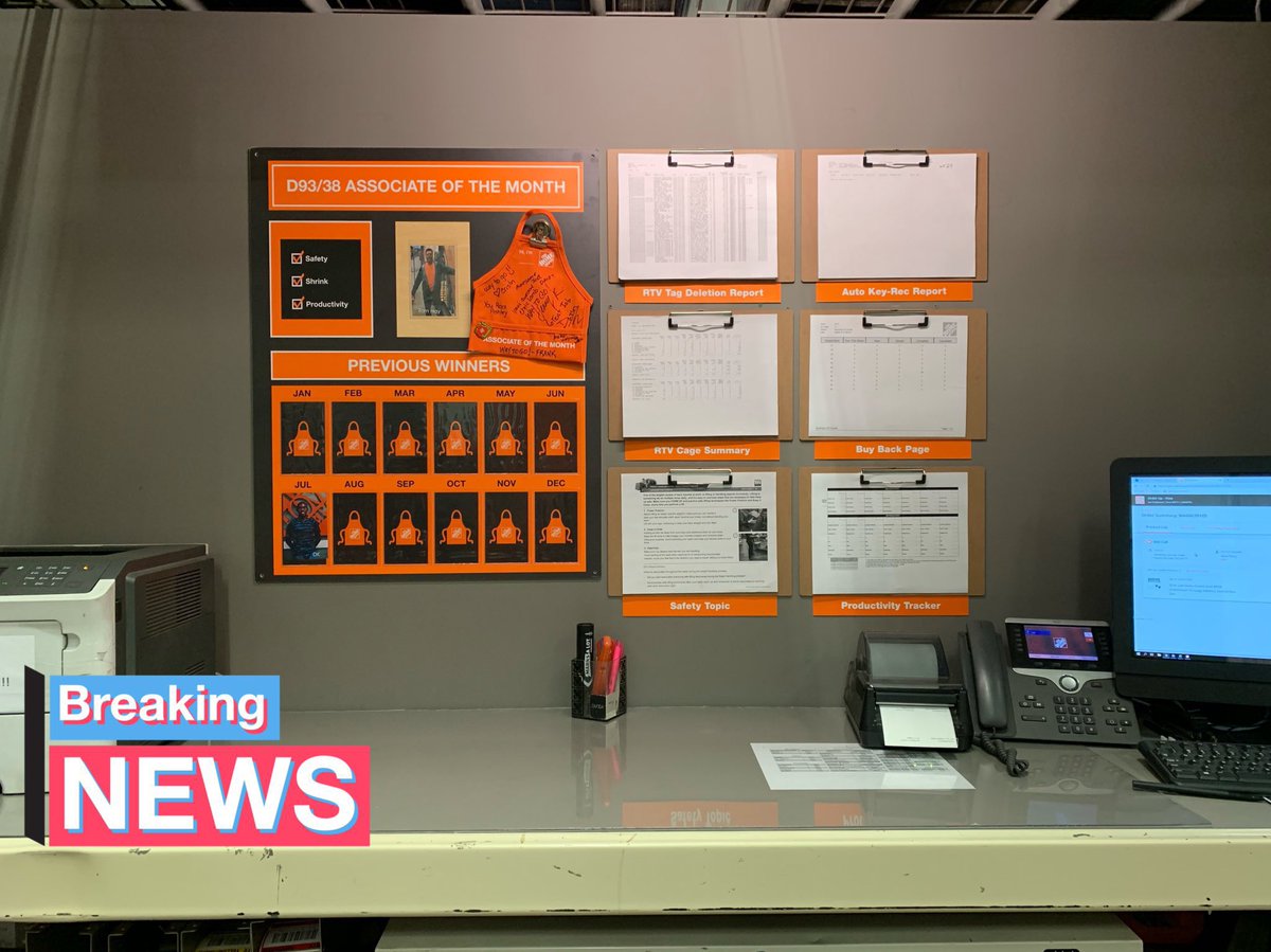 LynnDicus's tweet photo. Spent today at #111 installing their new Receiving Board and working with IT and UX on our Inbound Freight App. Thanks to David and team for all their feedback and prep work! #receivingboardrefresh #HomeDepot #inboundfreight https://t.co/dNLHsb0Kkc