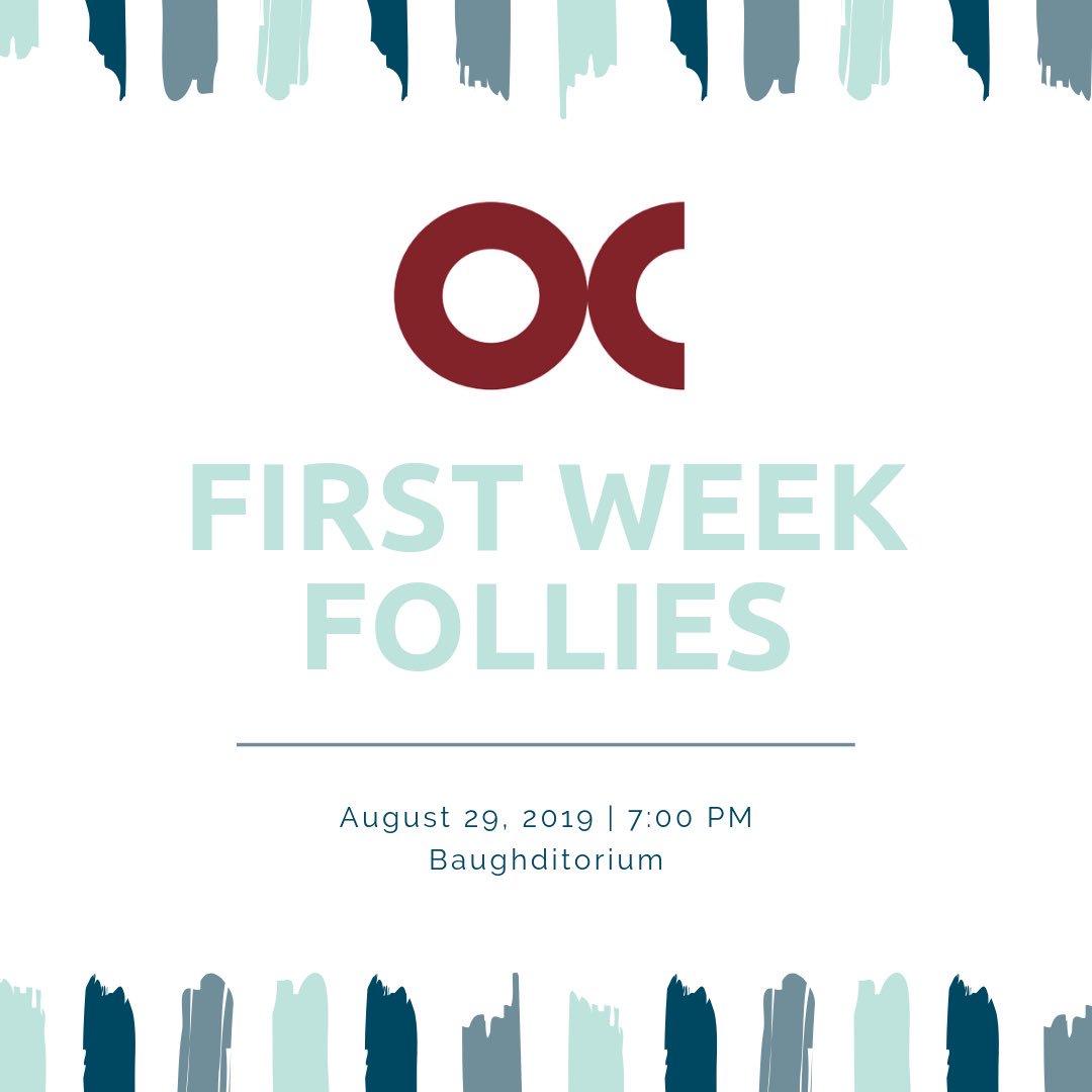 occhoirsocial's tweet photo. Got plans tomorrow night? We hope it includes watching our faculty and staff in First Week Follies! https://t.co/sOraiDnjqW