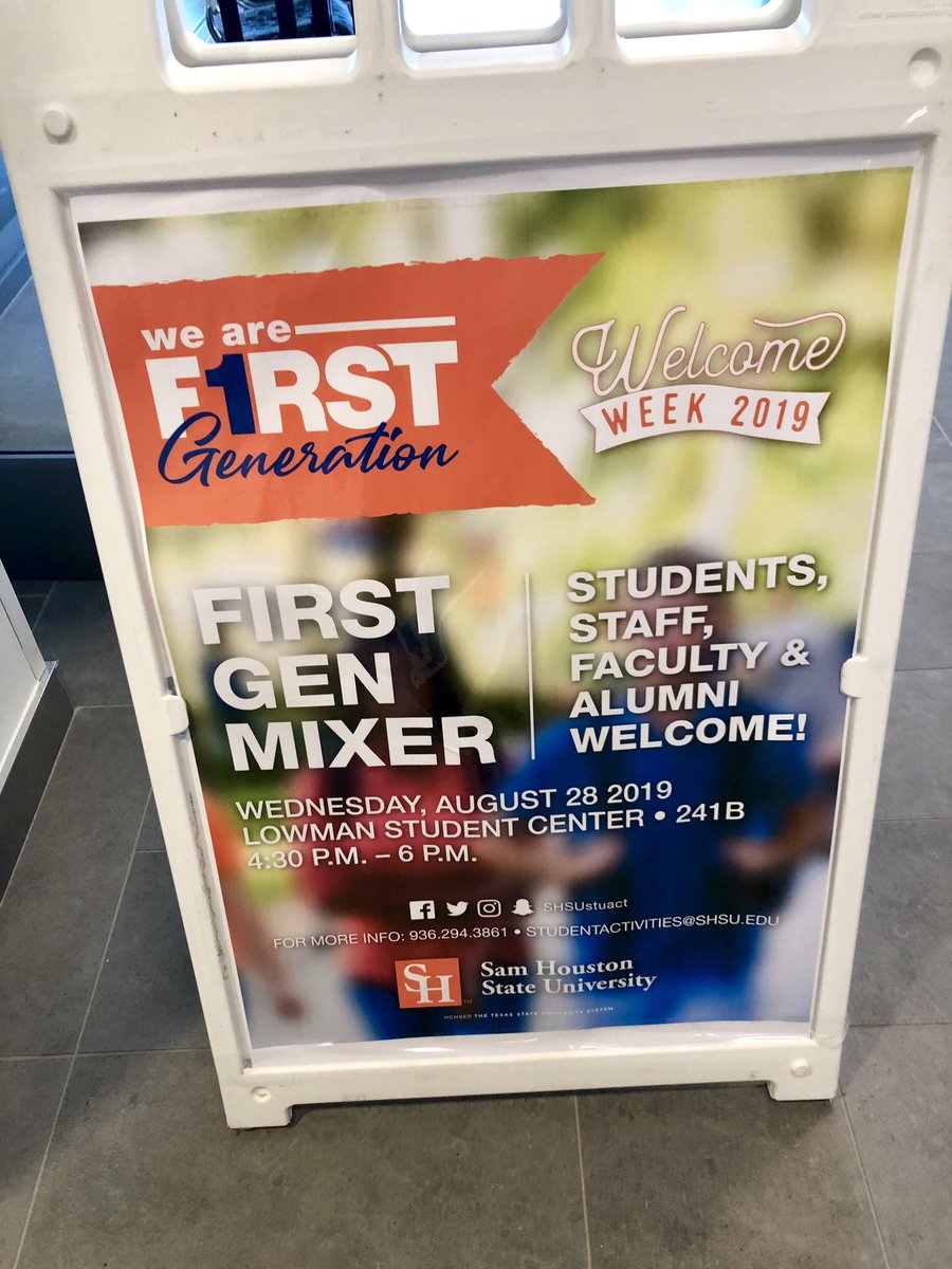 shsucailife's tweet image. Wow! What a great 1st #SHSUFirstGen Mixer this evening!! With #SHSU having approximately 55% of its students being first generation, it is so important to engage, involve and connect with those students, fac/staff &amp;amp; alumni! Thank you to all the #Bearkats who attended! 😊