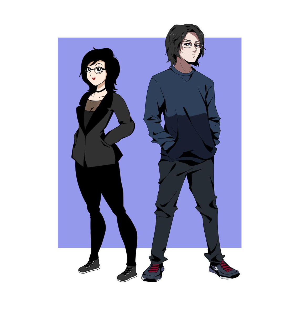 malugi_art's tweet photo. I'm back with something new! Collab with my friend
@TheCallOf_Ktulu
(he drew me and I drew him) This was fun to do 😊
#digitalart #digitaldrawing #digitalillustration #anime #animedrawing #comic #doodle #friends #friendship #portrait #fullbody #collab #digitalcollab #artcollab https://t.co/py6aVLwQCU