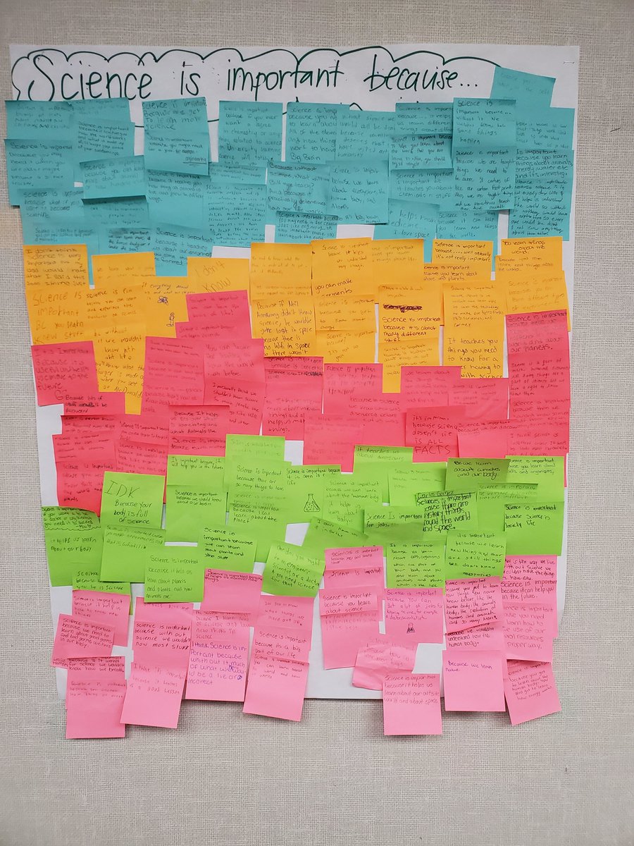 l_mendoza001's tweet photo. Science is important! Students had a harder time with this question. But, most were able to come up with a reason. #CalexicoUSD #ECJHS #NGSS https://t.co/d8j5iVgkvc