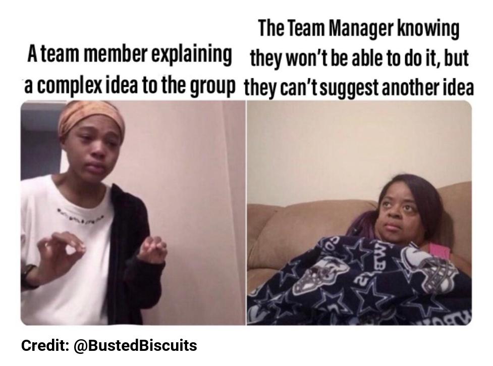 IDODI's tweet photo. For all of our Team Managers who can relate! 😂 #NoInterference [Credit: @BustedBiscuits] https://t.co/HkMiVkiAGl
