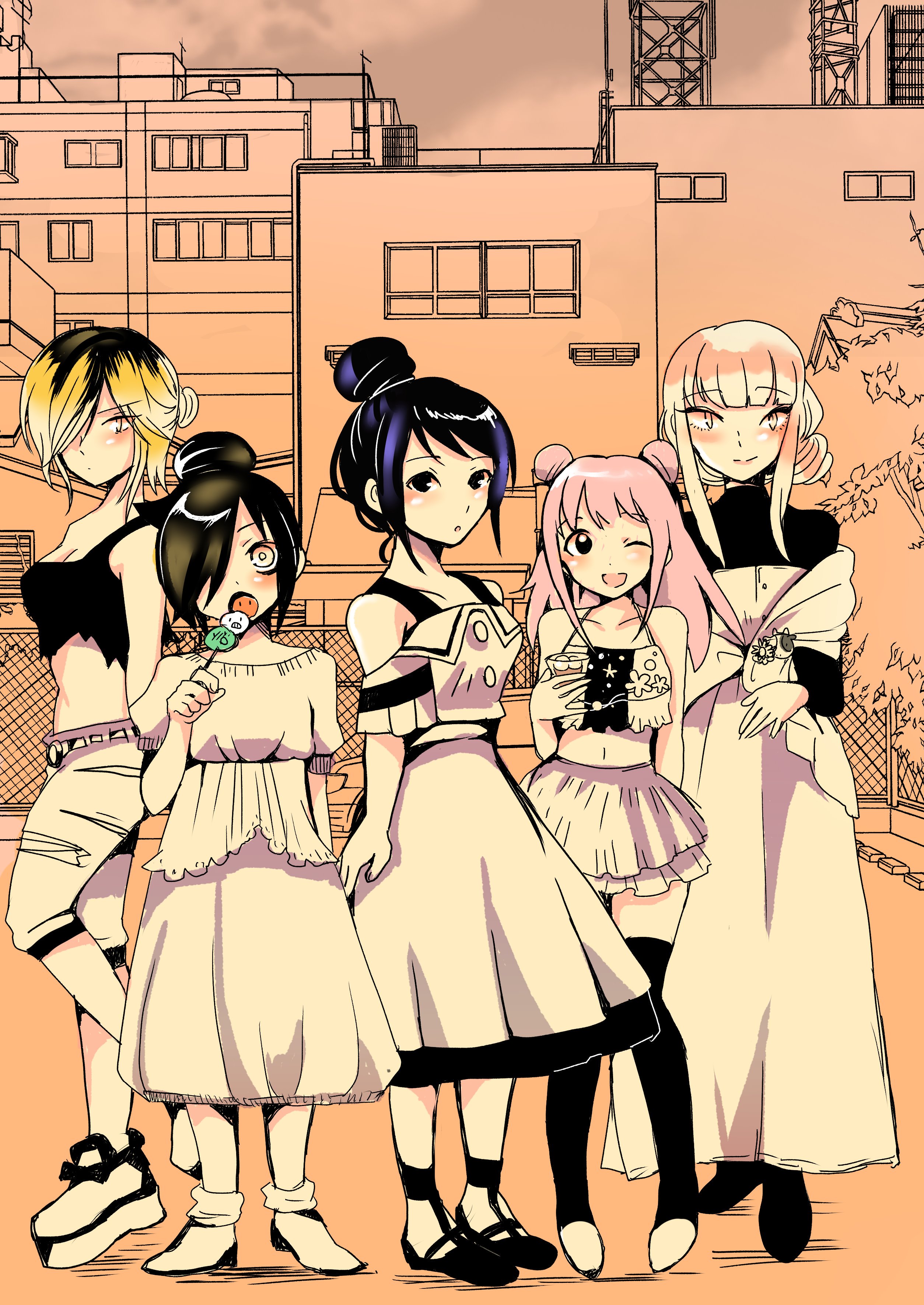しましま わたモテ たまにはね 少女漫画も読む W マーガレット系のお団子率に感化され わたモテでおだんごファイブ W お団子ヘアーはおしゃだし元気な感じするし とてもかわいいと思うのだけど 男受けが悪いという人もおりますよな そんな事