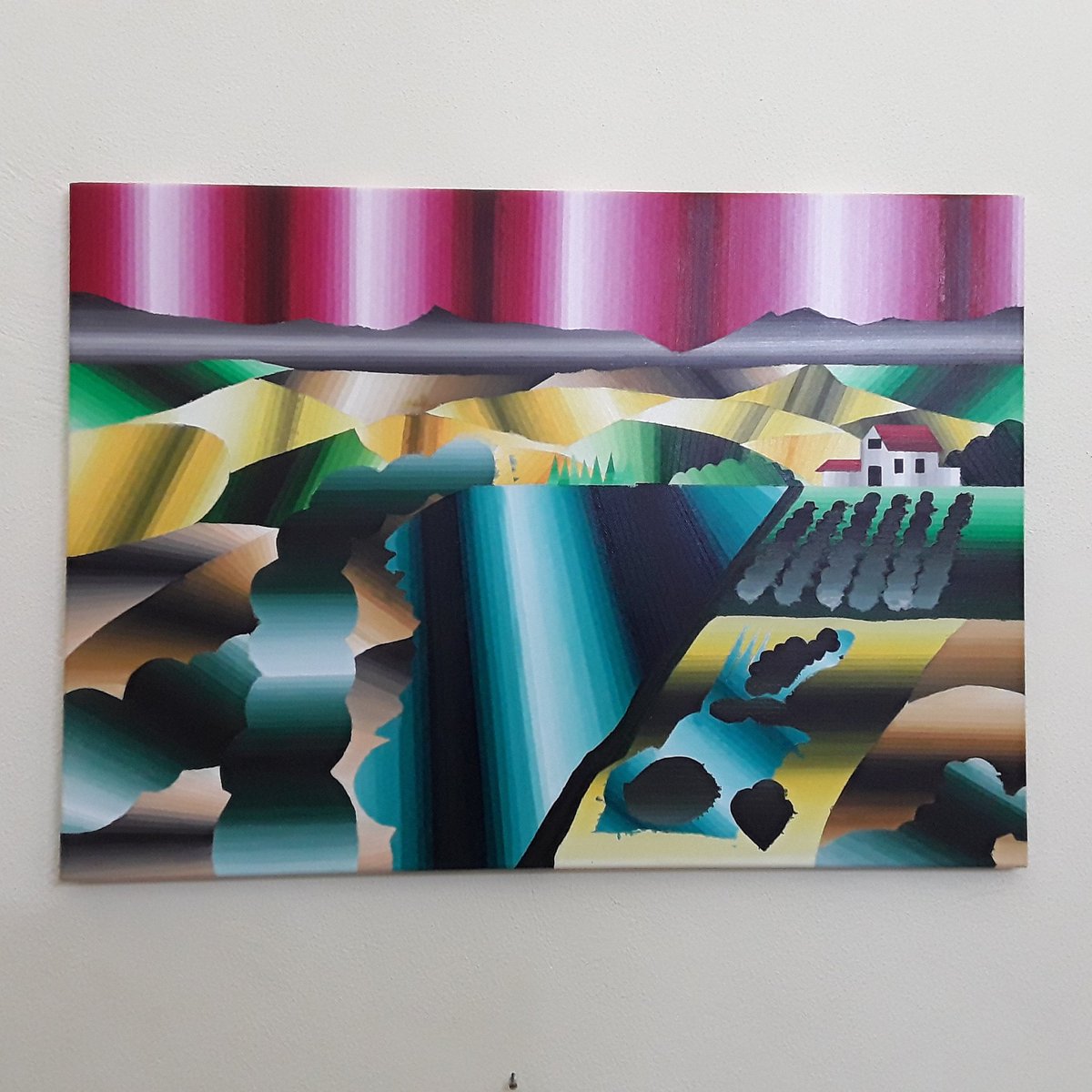 HumbraLeon's tweet photo. Luego de un mes de trabajo, ya casi termino "Il crepuscolo di Abruzzo" - Faltan retoques finales - Acrílico - 50 x 70 - Juan Pomponio
#Art #pittura #abruzzo #abruzzoarte #Scerni #Venta #juanpomponio #venderequadri #campagna #campagnabruzzo #paesaggio #ACRÍLICO #artevarie https://t.co/h7sN4pTJgk