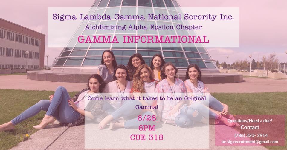 WazzuGammas's tweet image. Want to learn more about what it takes to become a Womxn of Distinction? 😍
Come find out more about our beautiful sorority TODAY at our informational at CUE 318 @ 6PM! We would love to see you all there! 💗💜
#GoCougs #GoGamma #GammaWeek #SigmaLambdaGamma