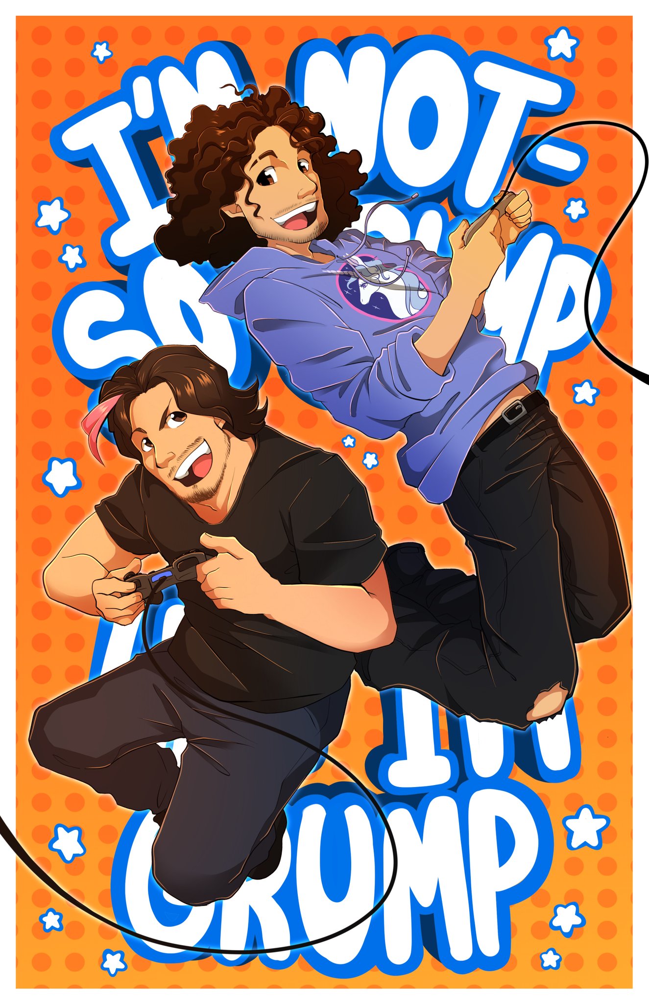 Alex Miller on X: ""HEY I'M GRUMP!" "IM NOT SO GRUMP!" I have finally made  a full fan art piece for my favorite YouTubers, the #gamegrumps!! Love you  Danny and Arin!! Thank