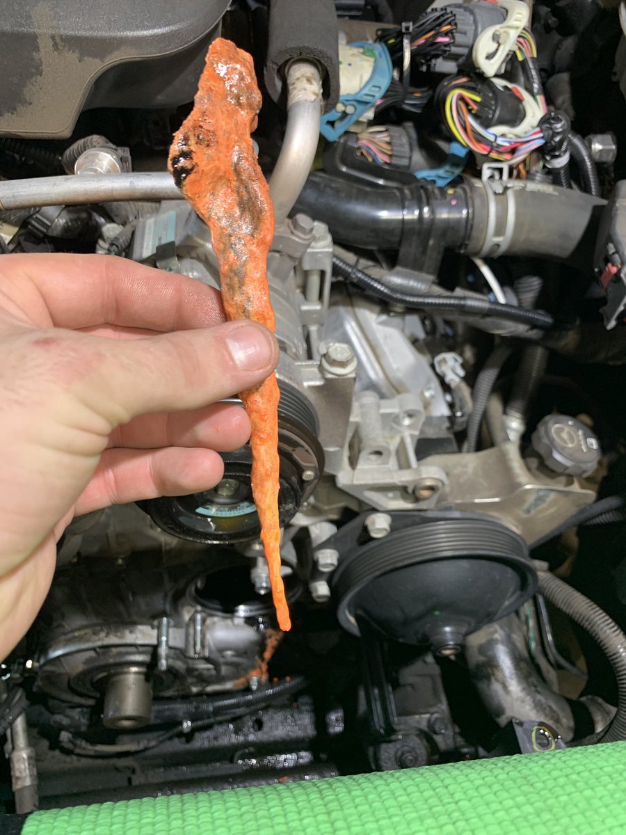 StrictlyDiesel2's tweet photo. Cold climates get icicles, here in Phoenix our water pumps cry and make coolant coolantcicles......
#strictlydiesel #drivendiesel #duramax #powerstroke #cummins https://t.co/NGSYA32Ap2