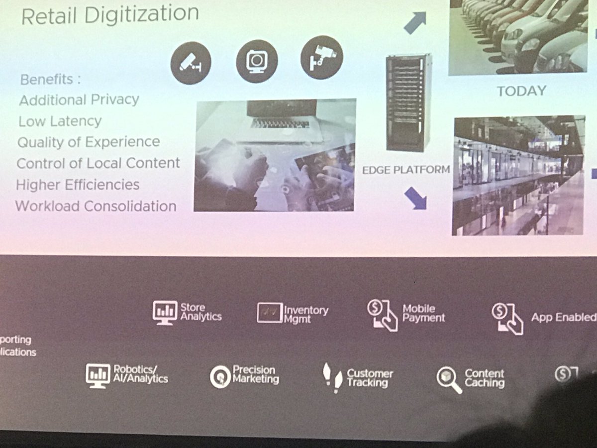 VMWTelcoCloud's tweet image. .@CarolineChan5G explains how #5G helps you collect data to drive personalization in experiences at ball games, and even at shops like @Target @HonoreRc @kshatzka #vmworld19 #retaildigitization