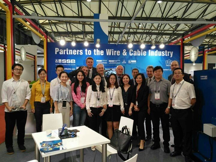 Wardwell_Co's tweet photo. Our #WardwellBraiding team at #WireChina @wirechina #BraidingMachines #Wire https://t.co/uCb9CyRUm0
