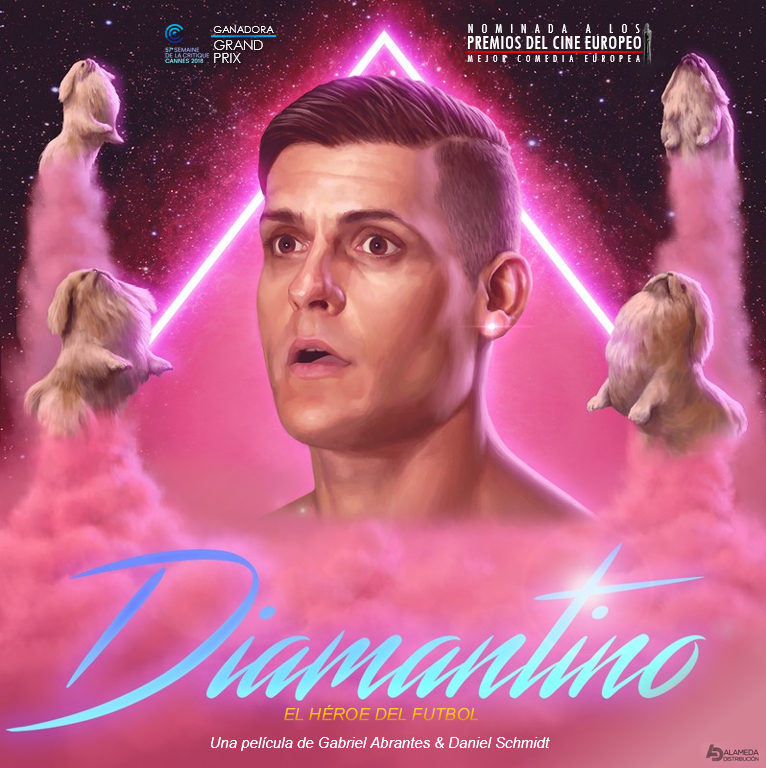 cinescuchas's tweet photo. Esta semana ha entrado #Diamantino, cinta de Portugal | Francia | Brasil con Carloto Cotta, Cleo Tavares y Anabela Moreira, nominada al #efa2018 a Comedia europea y ganadora du Grand Prix de la Semaine de la Critique #SDLC2018 para sus directores #GabrielAbrantes y #DanielSchmidt https://t.co/m9lNBCfRWl
