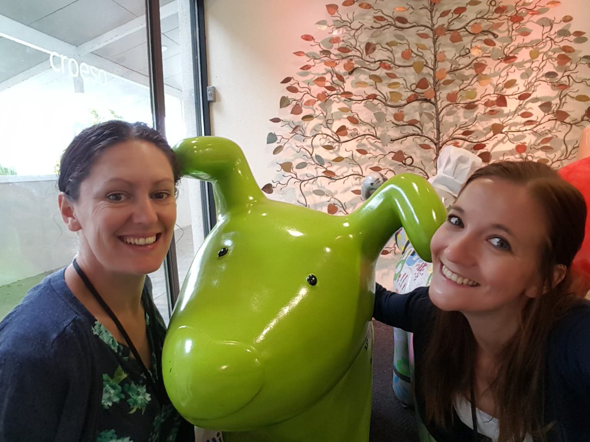 Volunteering update: Today, Jodie and Sarah spent the day volunteering at Ty Hafan Childrens Hospice helping to make bunting for Barry Pride and create items that can be sold to help raise money for Ty Hafan. Alison and Tony will see you tomorrow! #volunteering #penarth #tyhafan