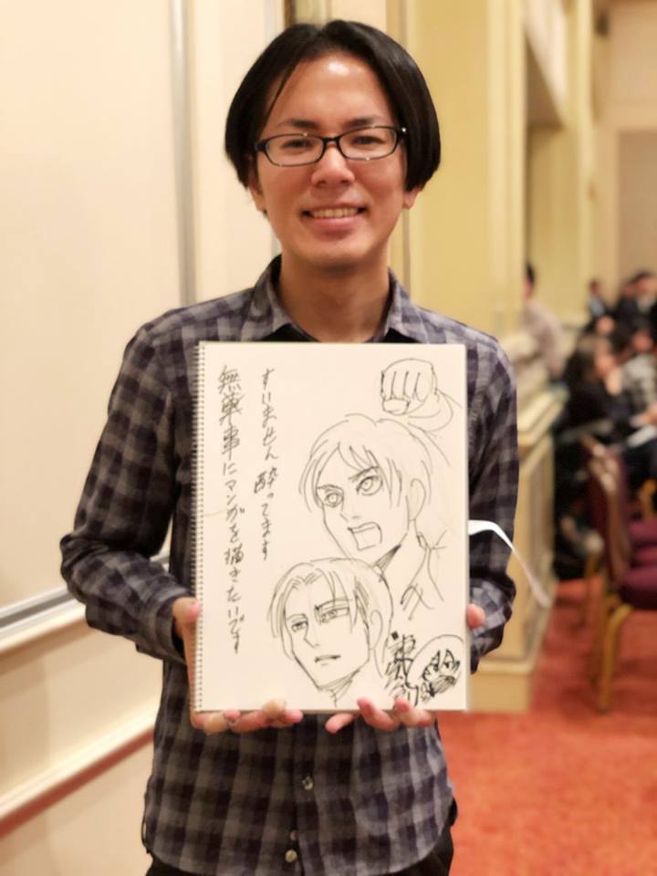 AoTWiki's tweet photo. Happy Birthday to Hajime Isayama! 

Mangaka of Attack on Titan (Shingeki no Kyojin)

How many likes for Hajime Isayama? https://t.co/myvONsUi0U