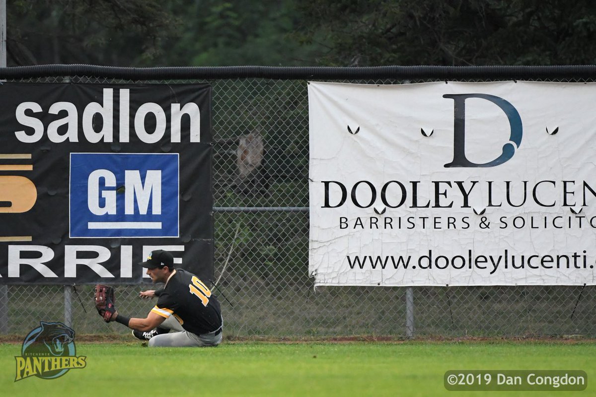 dancongdon's tweet photo. ⚾️ Maybe somebody should call @DooleyLucenti because there has been a robbery. @IBL_Panthers CF Tanner Nivins with a sliding catch near the warning track. #Panthers101 #Playoffs https://t.co/kOpnZrJftZ