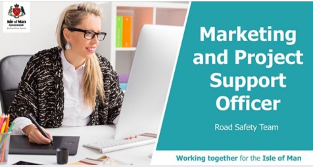 RoadSafetyIOM's tweet photo. Marketing and Project Support Officer (part time - 24 hours per week)- Road Safety Team

An exciting opportunity to assist with the development of Road Safety education, training and publicity campaigns and projects.

Apply at https://t.co/Vk7iemmx4j   Closes 8th Sep '19. https://t.co/2w7vtevdYW