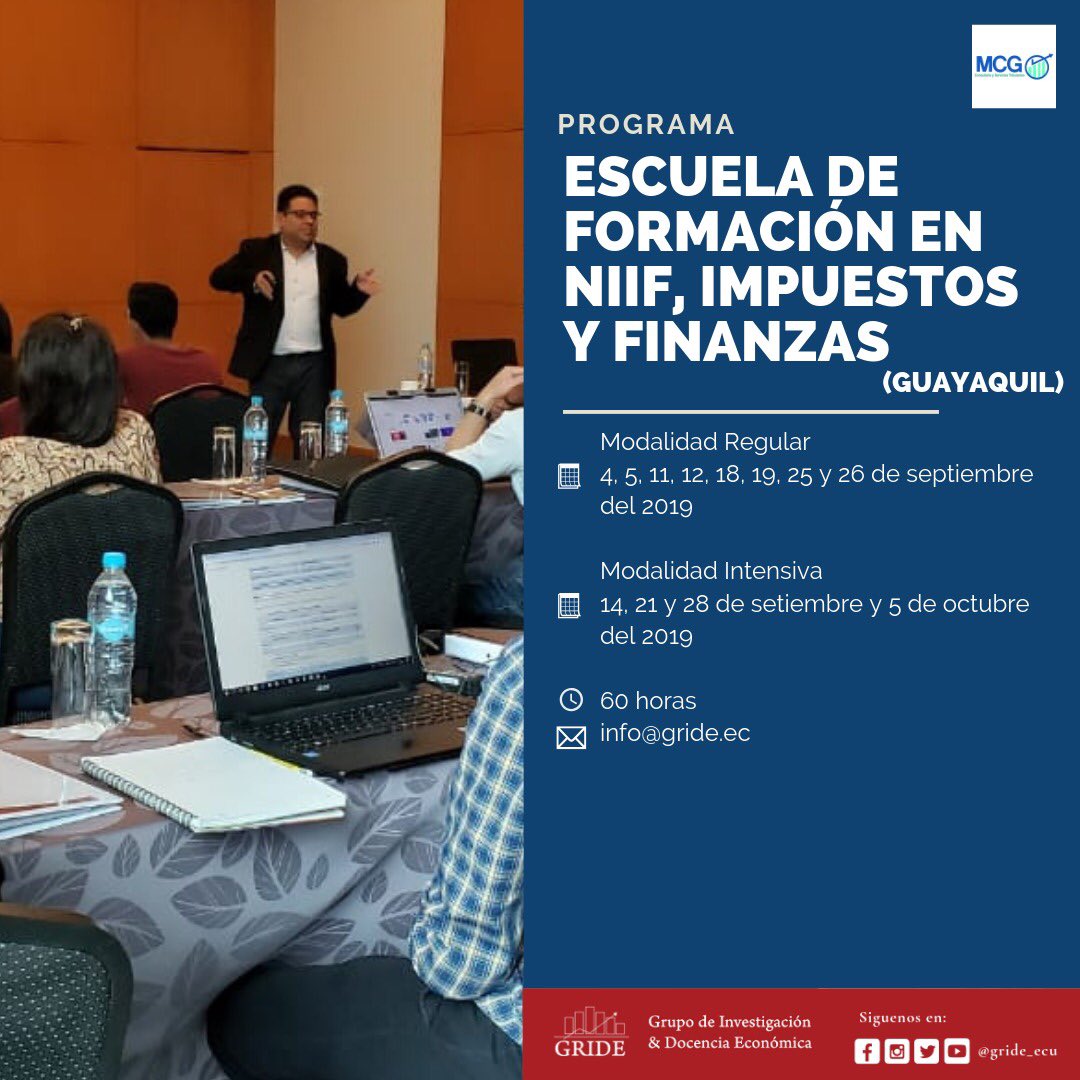 gride_ecu's tweet photo. Últimas capacitaciones para el mes de agosto.
 
➡️🕵🏽‍♂️ Inteligencia de Negocios en Excel y Power BI
➡️👨🏾‍💻 Escuela de NIIF

📩 Más información en info@gride.ec |registro@gride.ec https://t.co/oL1BdMcm4u