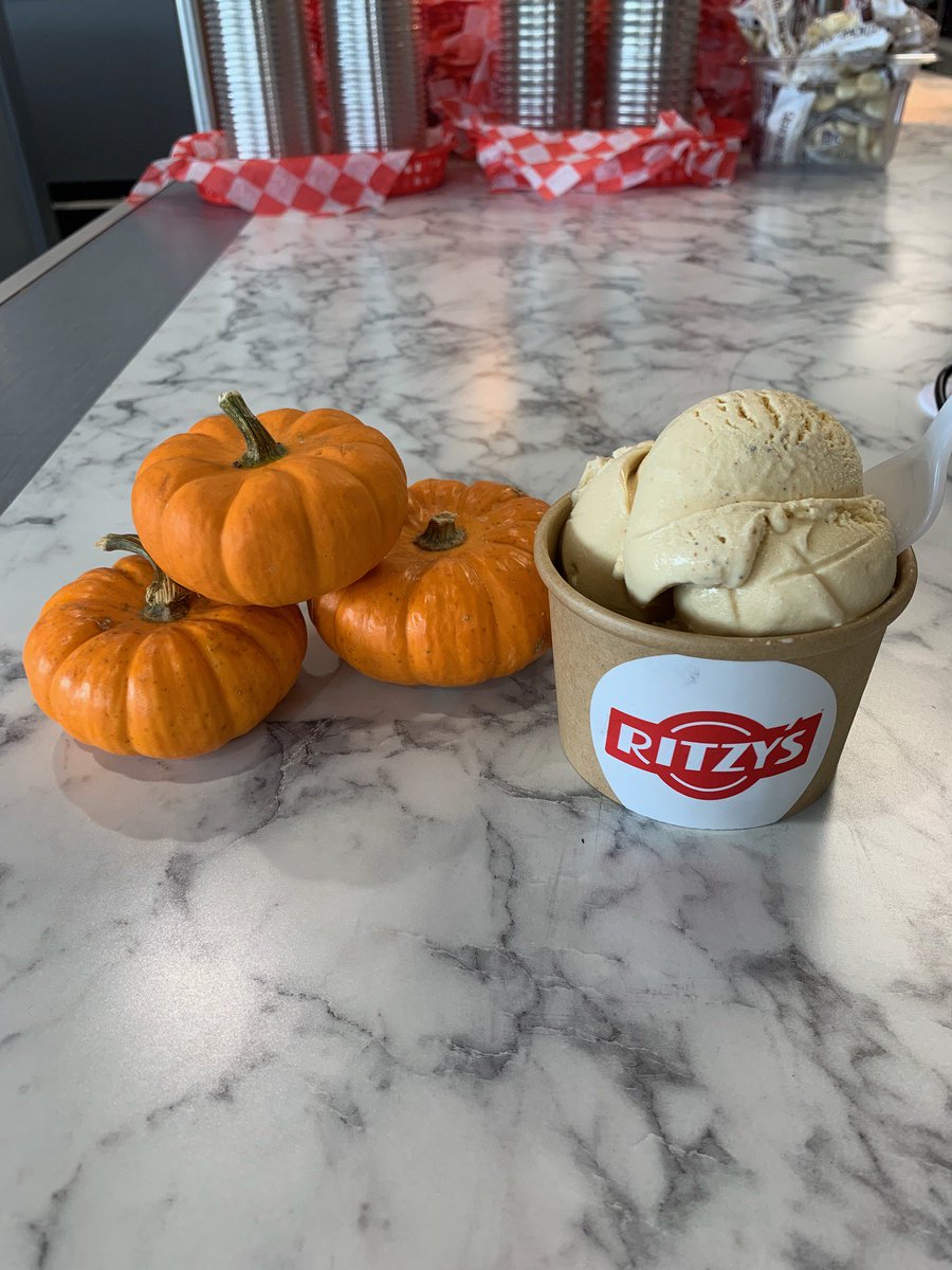 Come get some of the best pumpkin ice cream in Columbus made in store at Ritzys.