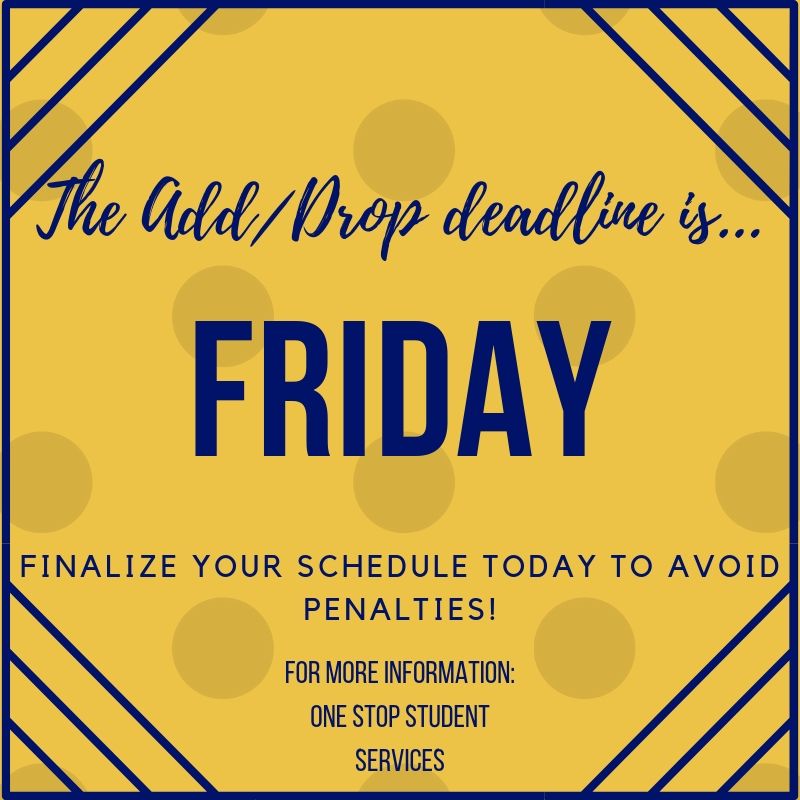 ntcmn's tweet image. The last day to make changes to your schedule without penalties is Friday. Finalize your schedule today! #NTCMN #adddrop #fall2019 #classschedule