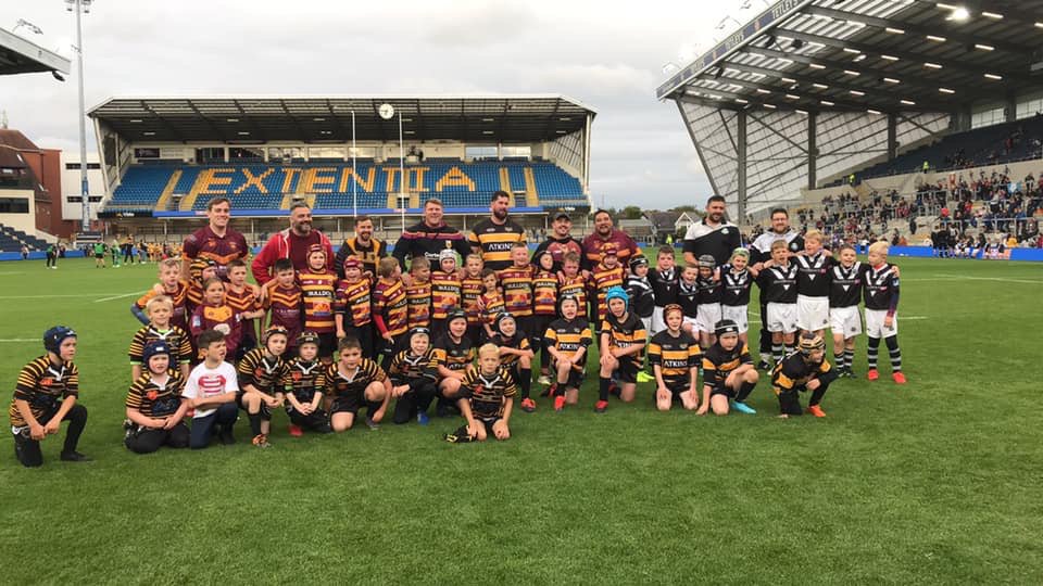 <a href="/BramleyRL/">Bramley Rugby League</a> The U8’s smashed it in the Yorkshire vs Lancashire pre match games!! #BramleyRL #BRL #BramleyU8 #YorkshireVsLancashire #WaroftheRoses2019