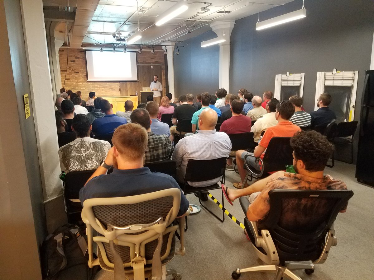 mkejs's tweet photo. Wow!

Last night over 60 #javascript enthusiasts, including a 6-month-old baby named Theo, attended @danpastori's talk on #vuejs.

Thanks for sharing your insights with the community Dan and thanks to our sponsors @MacGPartners and @NVISIA for your continued support.

#mketech https://t.co/cCl3w5lmUk