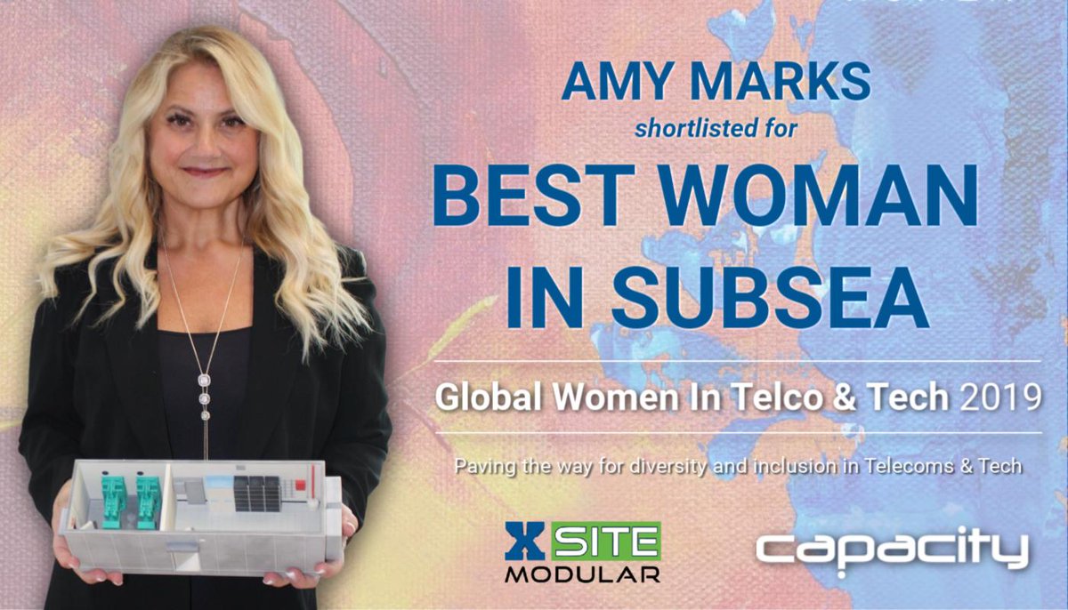 QueenofPrefab's tweet photo. I couldn't be more proud to hear that Capacity Media's Global Women In Telco Global Women in Telco & Tech Awards has shortlisted me for the Best Woman In Subsea Award.
#QueenofPrefab #NotAContainer #WeBuildTheInternet https://t.co/nfoFeN0UMj